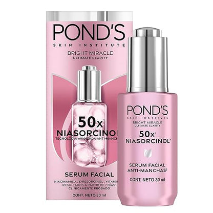 POND'S Sérum Facial 50x Bright Miracle con Niasorcinol Anti-manchas, 30gr