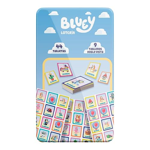 NOVELTY CORP Juego DE Mesa Loteria BLUEY Caja Metalica