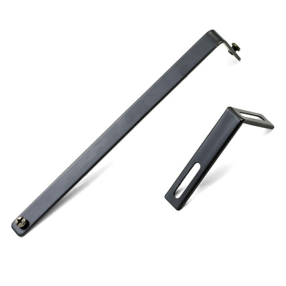 Officemate 21460 Universal Partition Hanger Set, Adjusted to Fit Panels with 1 1/4 inch to 3 1/2 inch Thickness, Metal Black