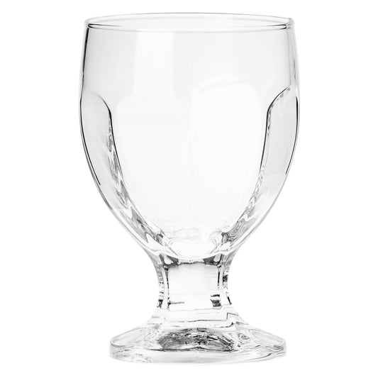 Borgonovo London - Juego De 6 Copas Para Agua 190 Ml para Restaurantes, Fiestas, Postre, Té, Helado, Cerveza, Jugo, Cóctel, Limonada Set 6 piezas