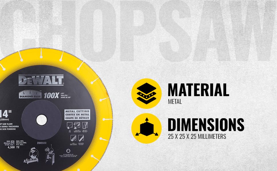 DEWALT Disco Diamantado para Esmeriladora 14" (356mm), DW8500