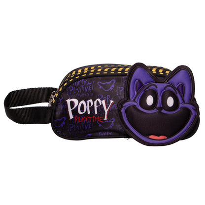 Ruz Lapicera Triple Infantil | Poppy Playtime | 100% Poliéster | Medidas 23 x 10 x 8 cm | Estuche Escolar para niños con Tres Compartimentos y Práctico Cierre de Cremallera para Útiles