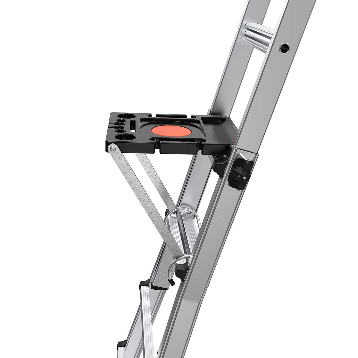 Little Giant 15012 Accesorio para Escalera, Bandeja para Proyecto | Plástico, plato de cierre magnético, ranuras para latas de pintura empotradas, 25 libras. Clasificado