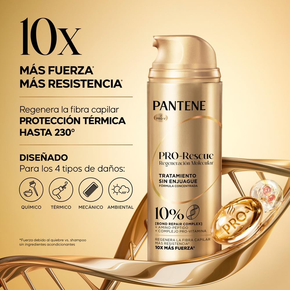 Pantene PRO-Rescue Regeneración Molecular Tratamiento Leave-In sin enjuague 150 ml