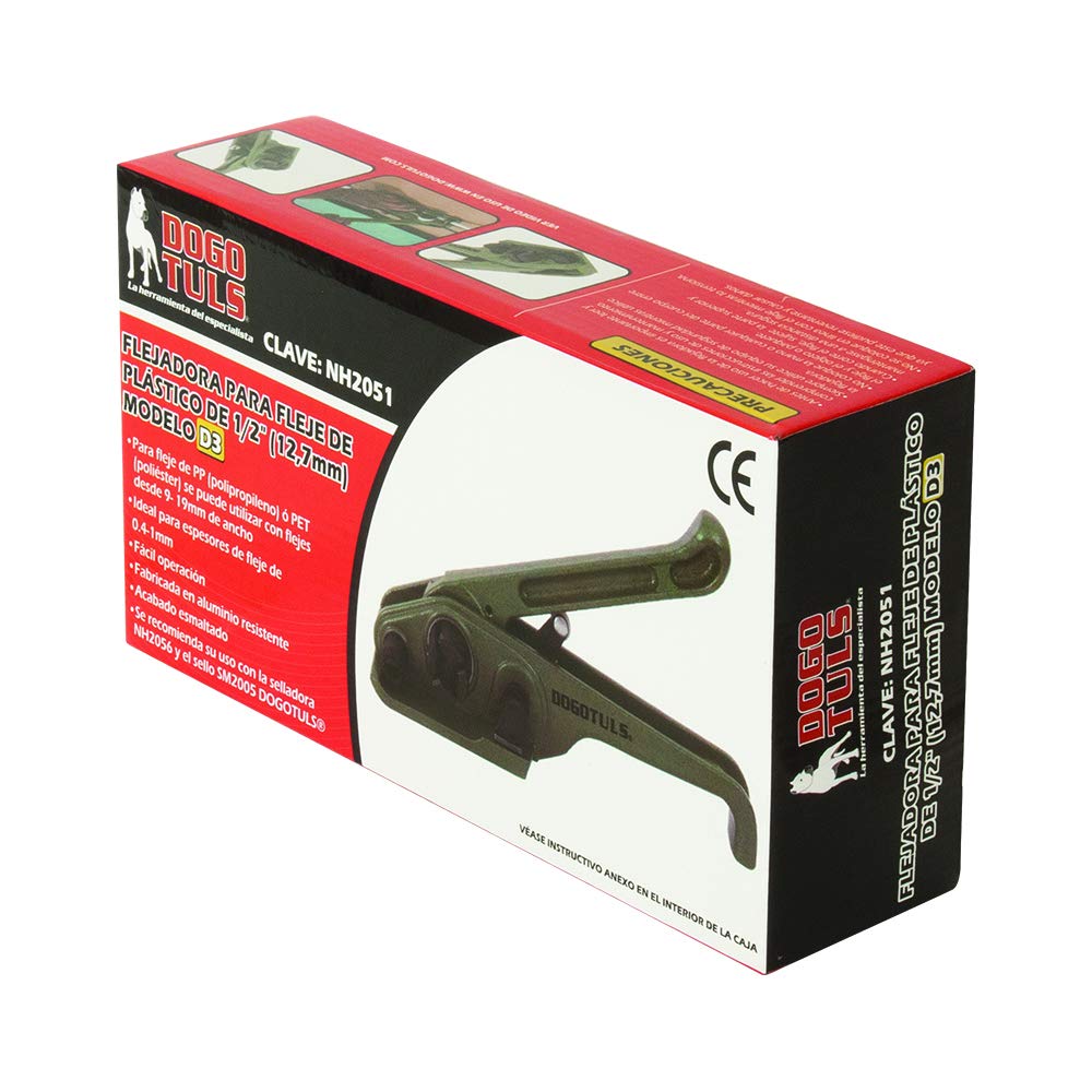 DOGOTULS NH2051 Flejadora para Fleje Plástico 1/2" Manual Modelo D3