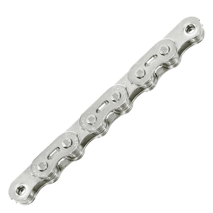 SUNRACE Cadena CNX46 1/2X1/8 1P 112 Eslabones Friccion Plata Cajita CNX46.112P.SS0.BXB