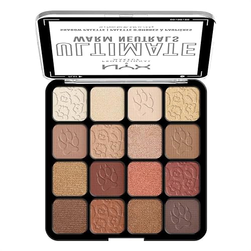 NYX Professional Makeup Ultimate Shadow Palette, Tono Warm Neutrals