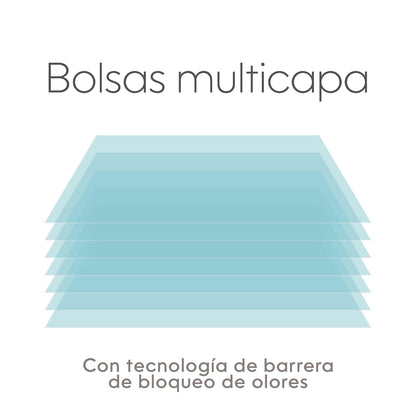 Recambio Pet Genie Jumbo | Película multicapa de 28 pies | Bloquea olores, dura hasta 4 meses | Eliminación fácil de desechos de perro