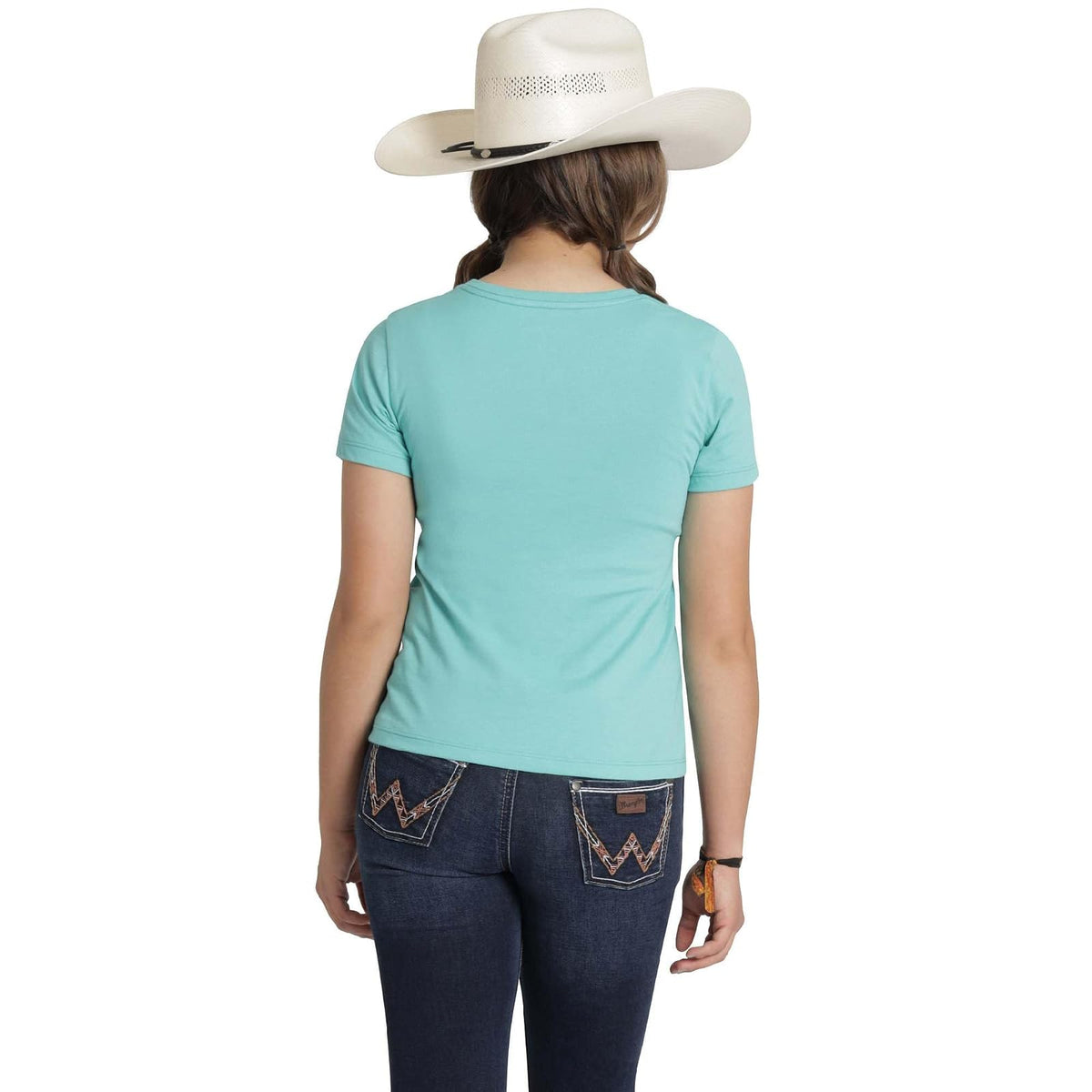 Wrangler, Playera de Manga Corta para Niña, Ropa Casual para Niña, Color