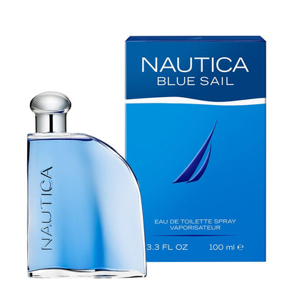 NÁUTICA, Fragancia para Hombre, Blue Sail Eau de Toilette, Aroma Fougère Acuático, Fresco y Duradero, 100 ML