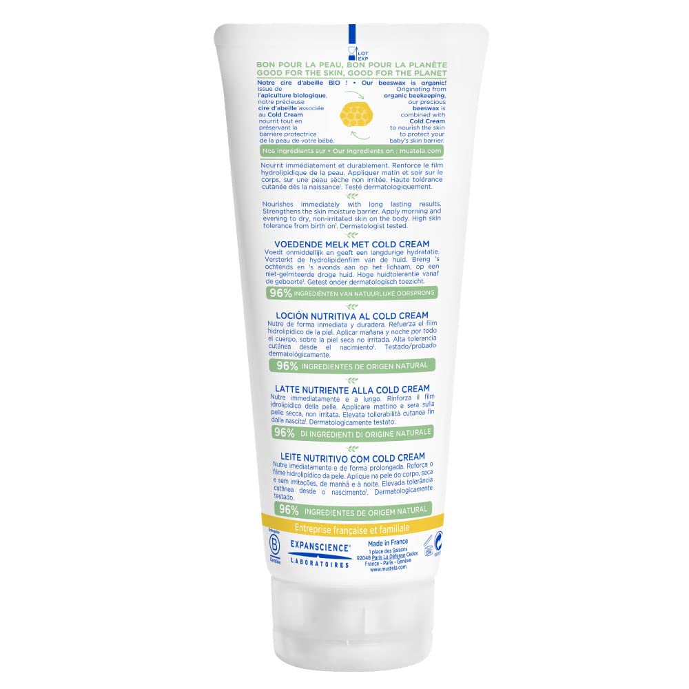 Mustela Crema Corporal Cold Cream, 200mL
