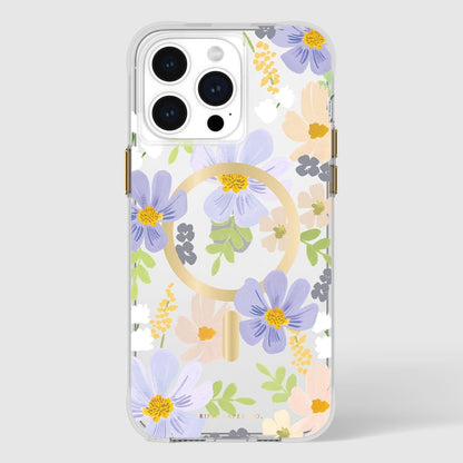 Rifle Paper Co. Funda para iPhone 15 Pro Max [compatible con MagSafe] [protección contra caídas de 12 pies] Bonita funda para iPhone de 6.7 pulgadas con patrón floral, tecnología antiarañazos,
