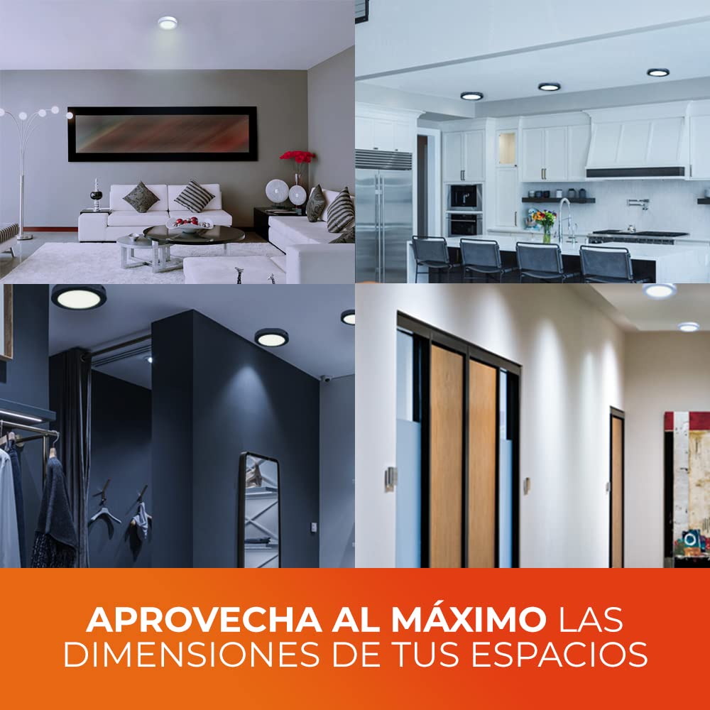 Tecnolite Lámpara Plafón LED de Sobreponer 24 W, Luz de Día, Interiores, No atenuable, LED integrado