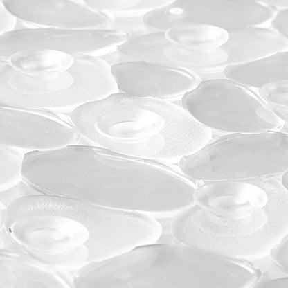InterDesign Pebblz Bath Mat, Clear
