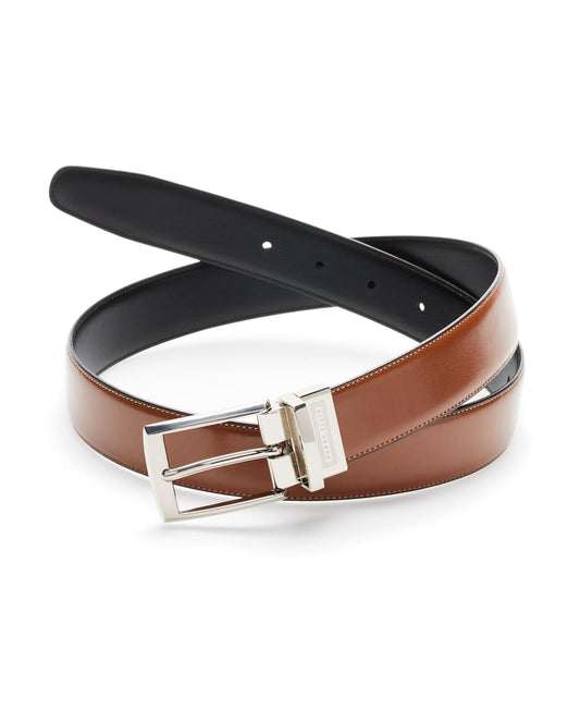 Perry Ellis Portafolio Reversible Tan Amigo Cinturón Cinturón para para hombre