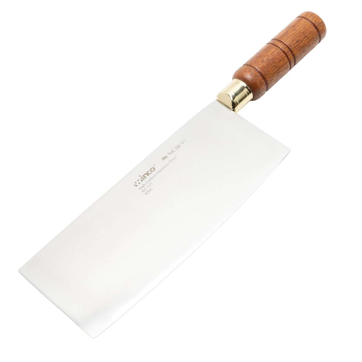 Winco Blade Chinese Cleaver w/ wooden handle – blade 8”x3 ½” overall length 12 ½”