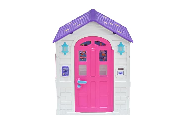 PRINSEL | Casita Infantil de Juegos | Casita y Supermercado para Niñas | Play House 2 en 1 | Rosa | De 2 a 6 Años, Espaciosa, Timbre con Luz y Sonido, Accesorios | Artículos para Niños
