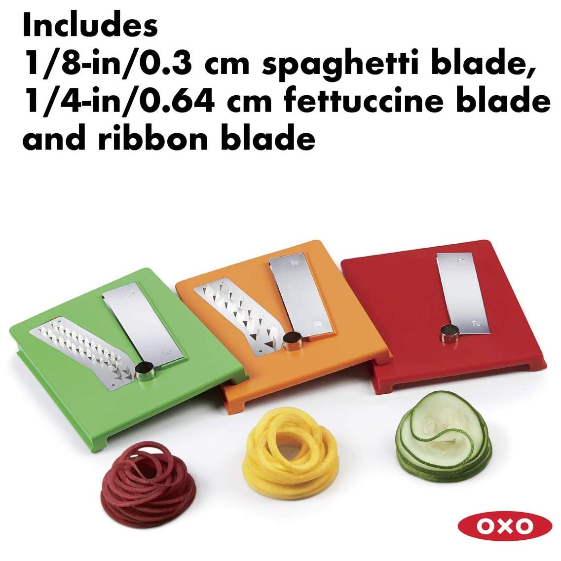 Oxo 11151400 Rallador Espiral 3 Cortes, 24 X 16 cm, Multicolor