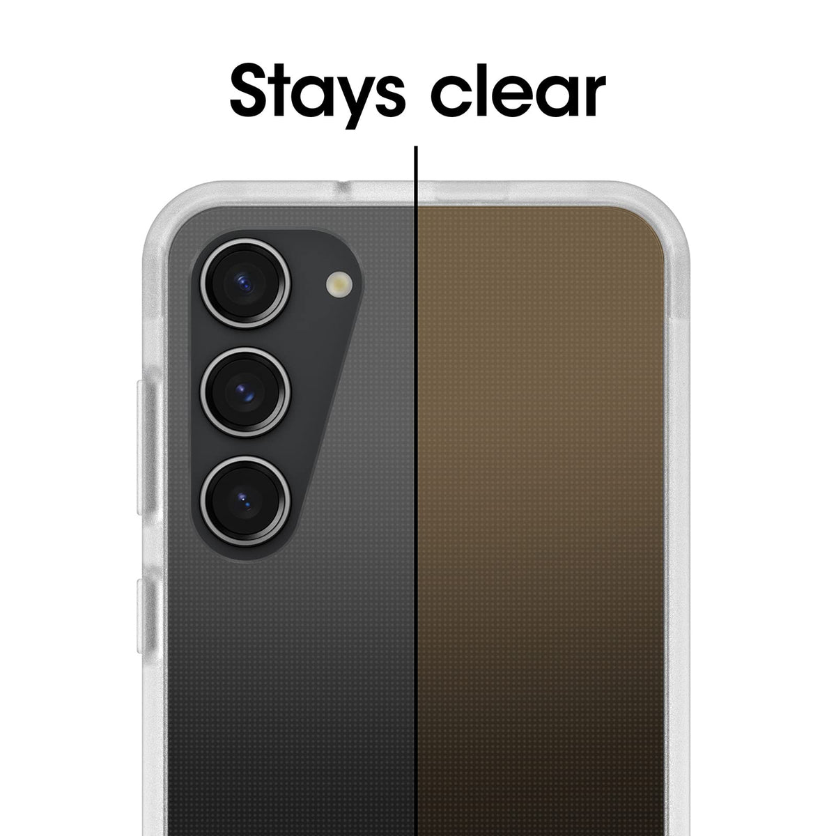 OtterBox - Funda para Galaxy S23+ Prefix Series, Transparente, Ultrafina, amigable con el Bolsillo, Bordes elevados Que protegen la cámara y la visualización, Compatible con Carga inalámbrica