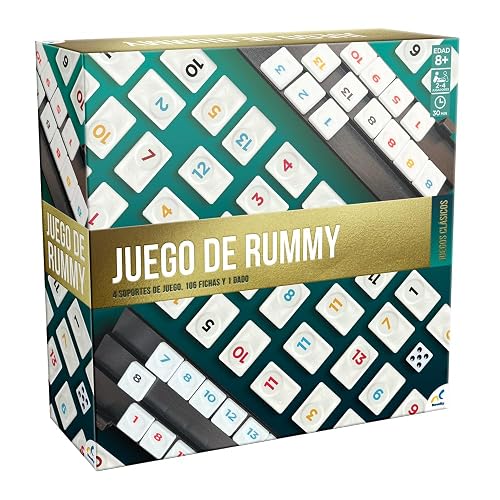 Novelty Corp - Juego de Mesa Rummy, Juego Clasico, Alta Calidad