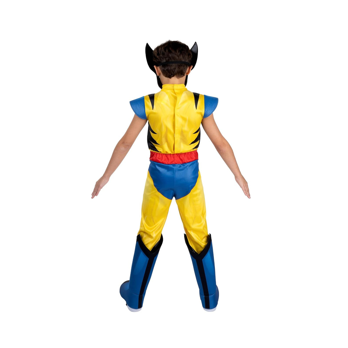 MARVEL Wolverine Official Youth Halloween Costume - Premium Quality Padded Jumpsuit with Plastic Mask