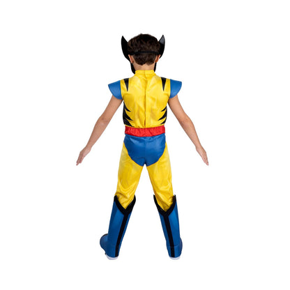 MARVEL Wolverine Official Youth Halloween Costume - Premium Quality Padded Jumpsuit with Plastic Mask