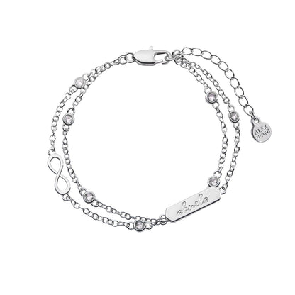 Alex and Ani Pulsera Abuela Infinito | Pulsera con Dije para Mujer | Pulsera Ajustable para Mujer | Joyería Familiar | Regalo de Joyería con Significado para Ella