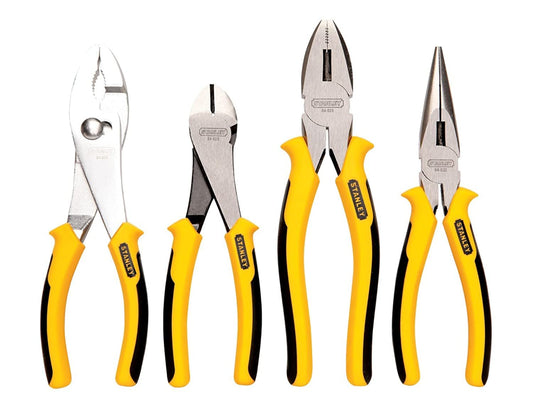 STANLEY Juego de Pinzas Electricista, 4 Piezas, 84-058