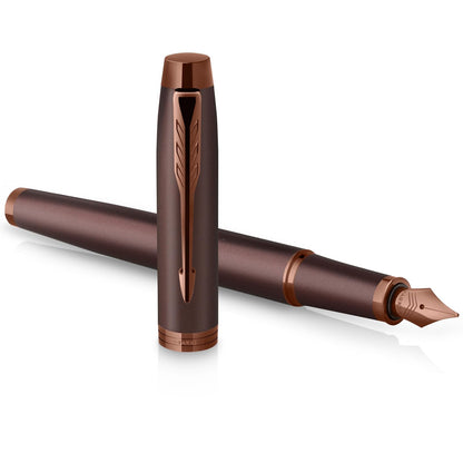 Parker IM Monochrome Bolígrafo Roller, Acabado Champagne, Punta Fina - Azul - Monocromático