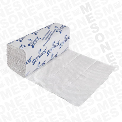 Kimberly-Clark Toalla Interdoblada para Manos Sanitas, Caja con 20 Fajillas de 100 Toallas, con Grabado, Professional