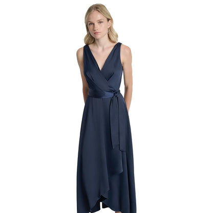 DKNY - Vestido de Manga Corta con Botones para Mujer