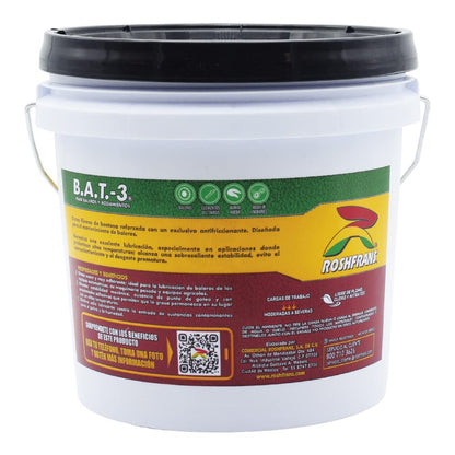 Roshfrans Grasa BAT3 Lubricante Industrial 3.5 kg para Baleros Altas Temperaturas