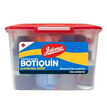 Jaloma | Botiquín de Primeros Auxilios con 22 piezas, Caja Plástica, para el Hogar, Oficina, Automóvil