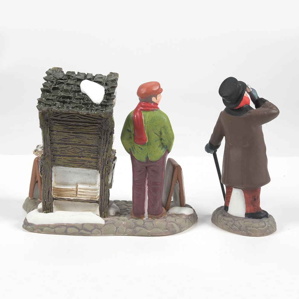 Department 56 Dickens' Village London - Juego de 2 Cifras para periódicos (3.2 Pulgadas