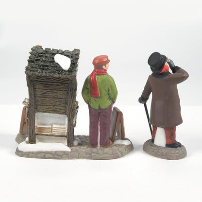 Department 56 Dickens' Village London - Juego de 2 Cifras para periódicos (3.2 Pulgadas