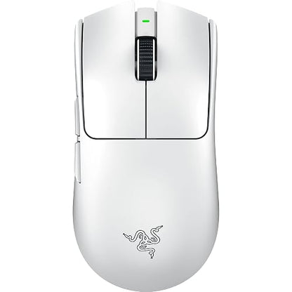 Razer Viper V3 Pro Mouse Inalámbrico para Esports: Simétrico - Peso 54g - Sondeo De 8K - Sensor Óptico De 35K dpi - Interruptores Ópticos Gen3-8 Botones Programables - Batería De 95 Horas - Blanco