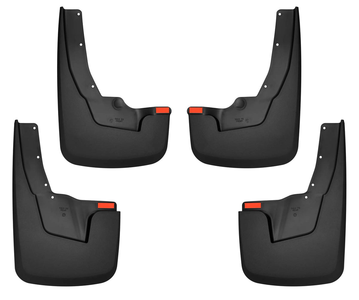 Husky Liners - Protectores de Lodo Delantero y Trasero | Se Adapta a Ram 1500 (Nuevo Estilo de Cuerpo) 2019-2024 con Luces de Guardabarros OEM - Negro, 4 Piezas | 58136