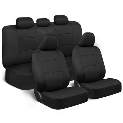 BDK PolyPro Juego de Fundas para Asiento de Auto - Sólido Negro