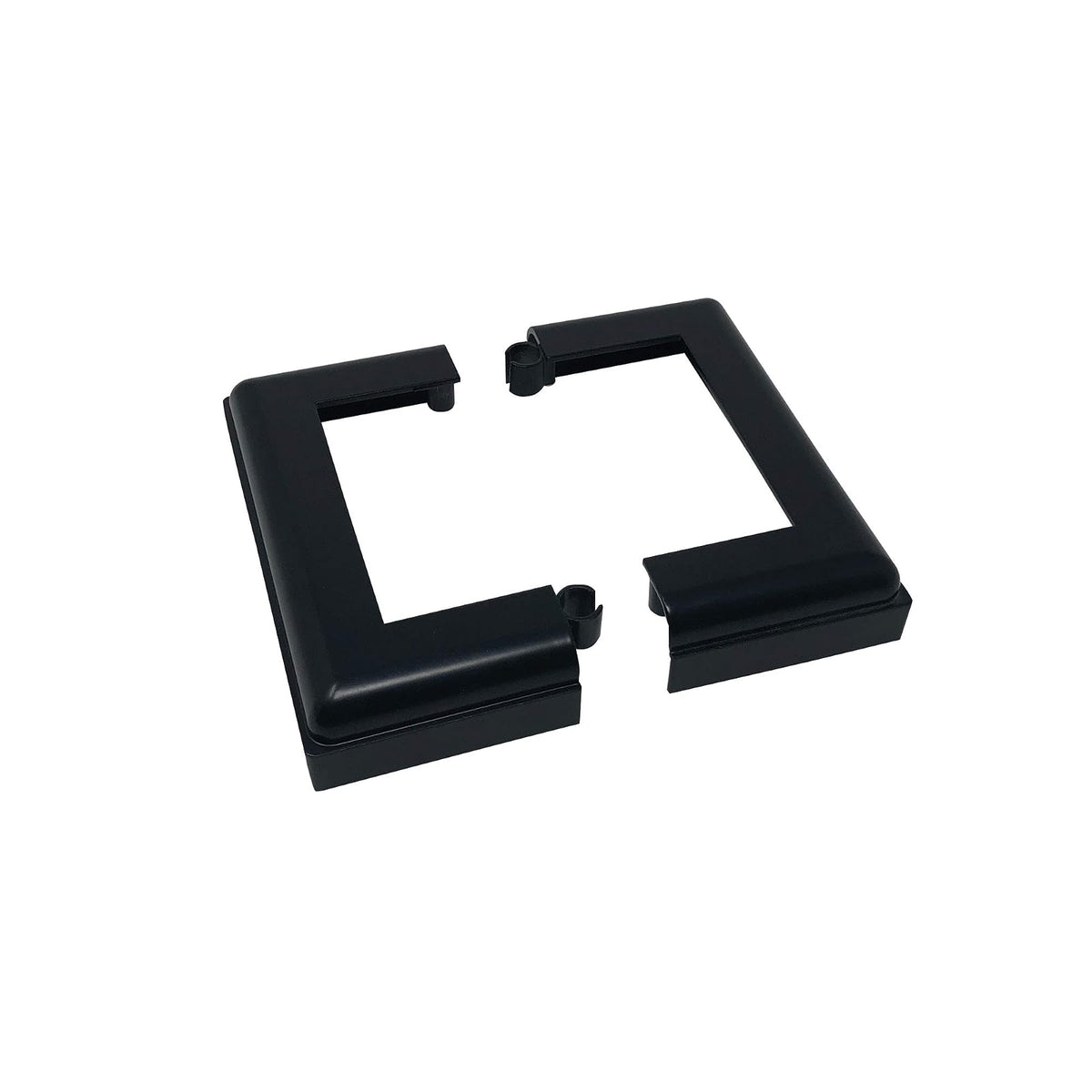 Nuvo Iron ADPBS6 - Base de falda de aluminio para postes de 6 x 6 pulgadas, 1 unidad (paquete de 1), color negro