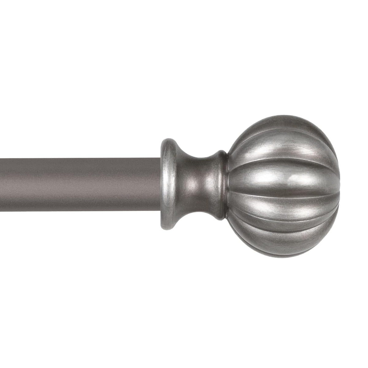 Kenney 71632 Deco Window Curtain Rod, 48-86, Italian Pewter