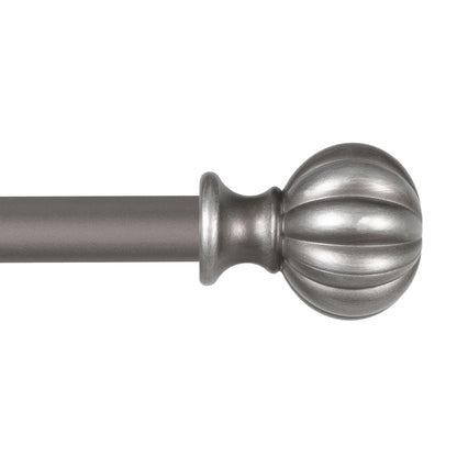 Kenney 71632 Deco Window Curtain Rod, 48-86, Italian Pewter