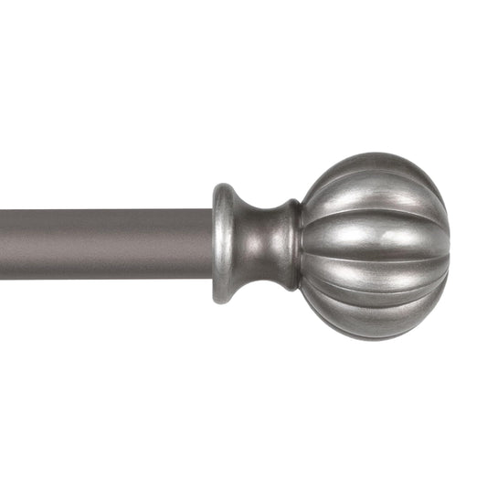 Kenney 71632 Deco Window Curtain Rod, 48-86, Italian Pewter