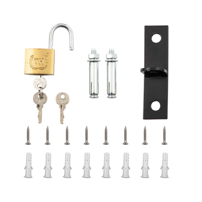 VEVOR Puerta de Seguridad Plegable Simple, Puerta de Seguridad en Acordeón de Acero, Puerta de Seguridad Expandible Flexible, Puerta de Tijera o Puerta con Candado, Peso del Artículo 8,1 kg
