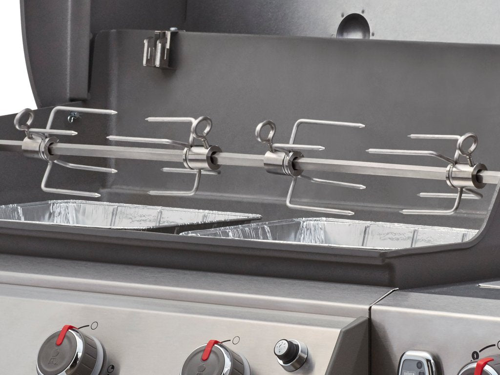 Weber 7653 Rotisserie for Use with Genesis II & II LX 4 & 6 Burner Grills
