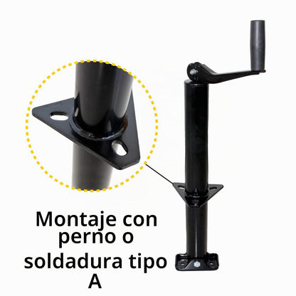 MaxxHaul Gato de Remolque con Montura en A 70159, 14 in, 2000 Libras, Viento Superior, Negro