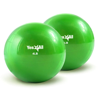 Yes4All Pelota Medicinal de Tonificación para Pilates y Yoga - 4lbs - Pair