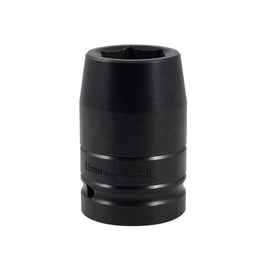 Urrea 10033ML Dado de impacto largo métrico cuadro de 1" para ruedas de camión, 33mm