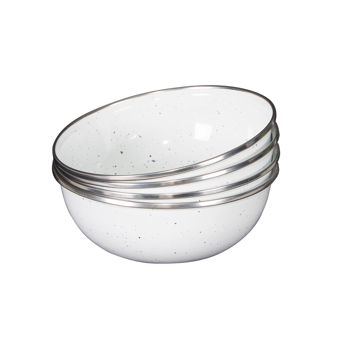 Stansport 24-Piece Enamel Camping Tableware Set