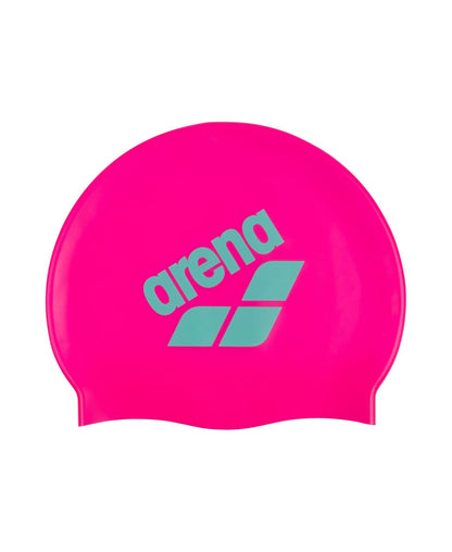 Arena Unisex Big Logo Silicone Swim Cap Women and Men Fitness Swimmers Intensive Training Durable Soft Elastic Bathing Cap