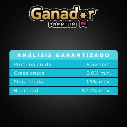 Alimento humedo para Perro Ganador Premium Razas Pequeñas Pollo & Pato